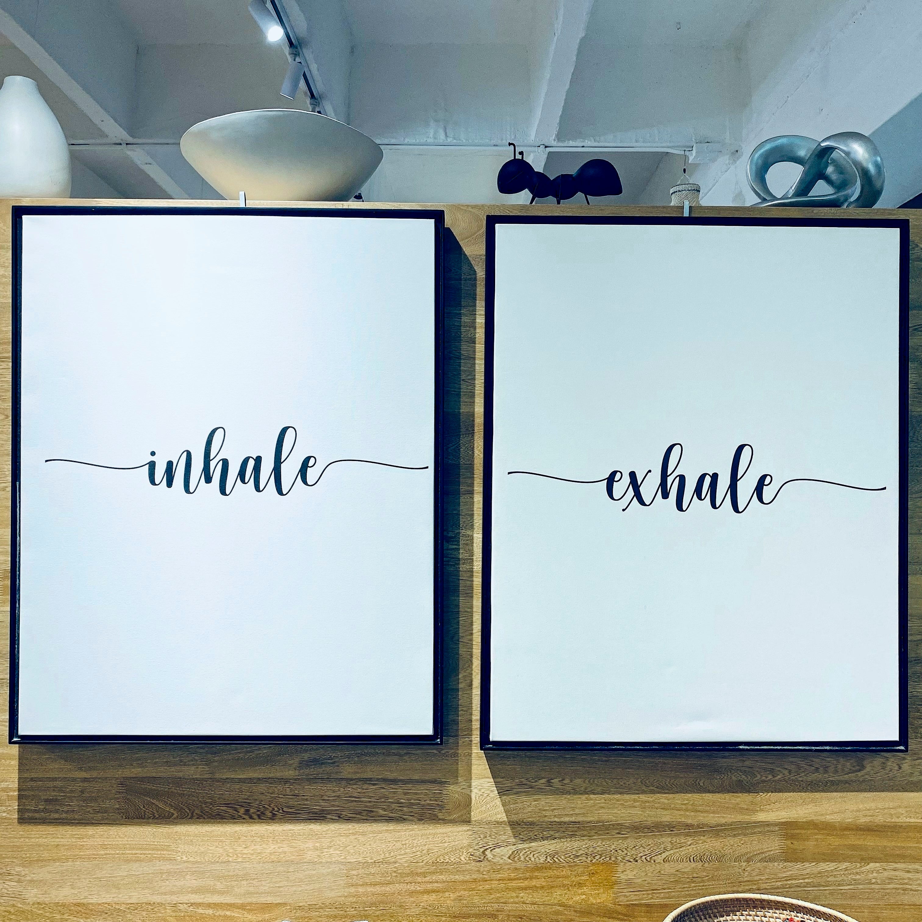 Juego de Cuadros Inhale Exhale