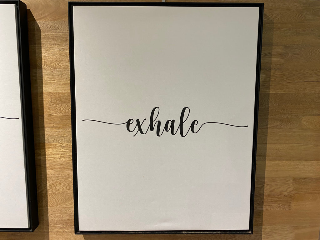 Juego de Cuadros Inhale Exhale
