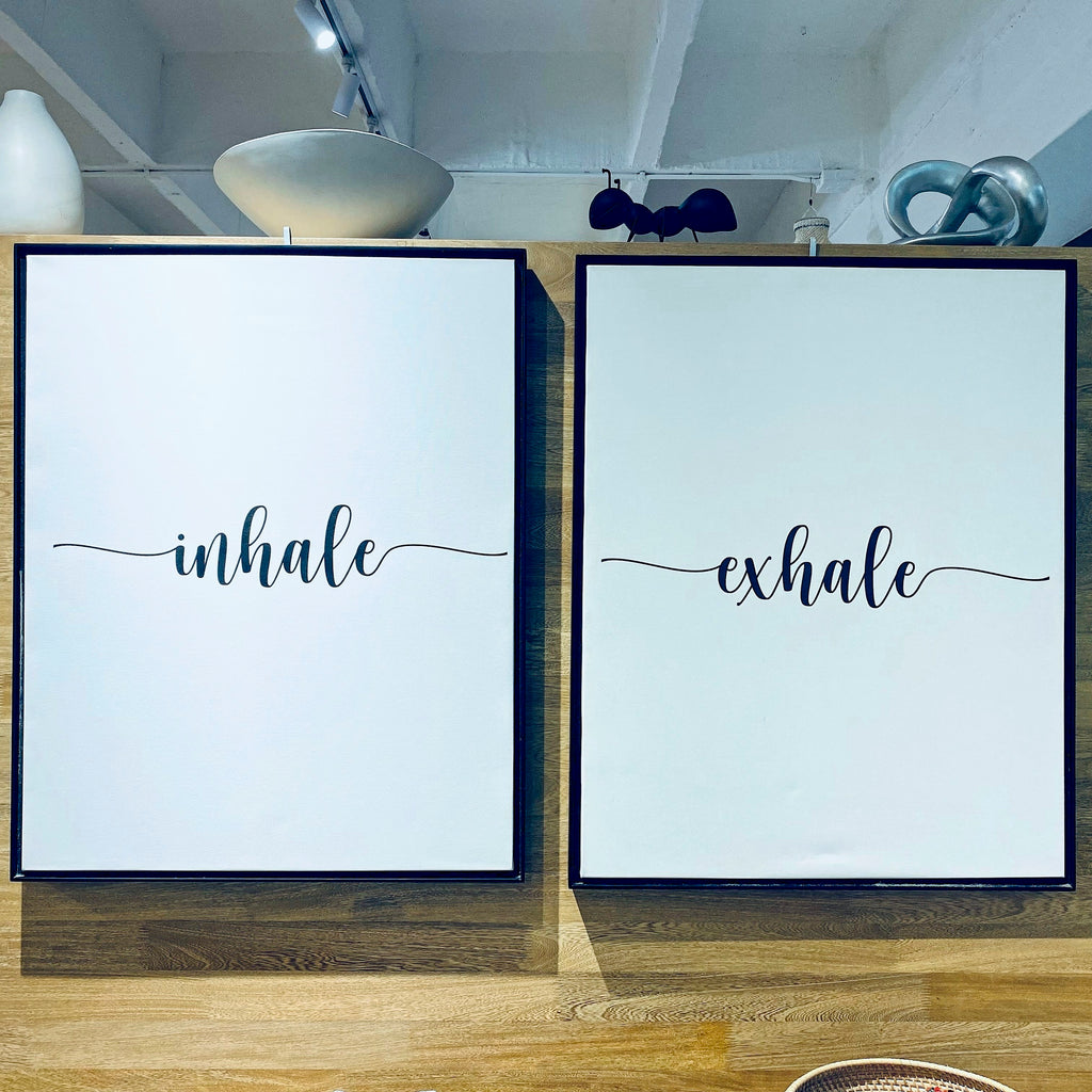 Juego de Cuadros Inhale Exhale