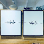 Juego de Cuadros Inhale Exhale